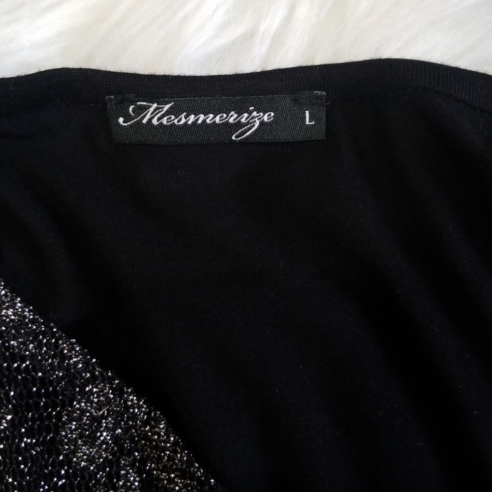 Mesmerize cocktail metallic dress. Size L - Picture 8 of 8